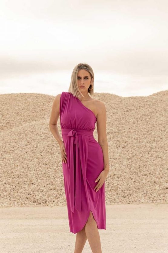 VESTIDO ORQUIDEA ASIMÉTRICO