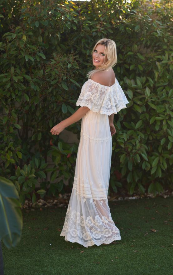 VESTIDO IBICENCO (blanco o beige) - Imagen 2
