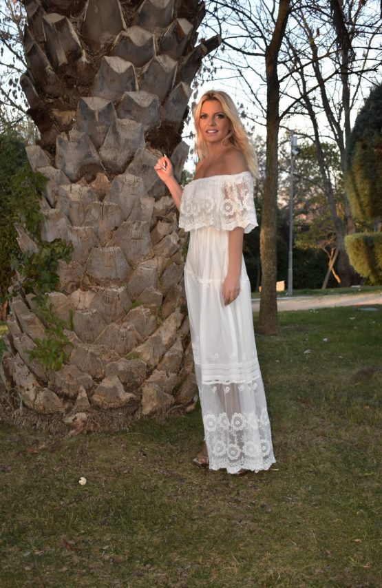 VESTIDO IBICENCO (blanco o beige) - Imagen 3