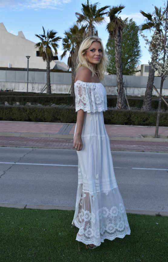 VESTIDO IBICENCO (blanco o beige)