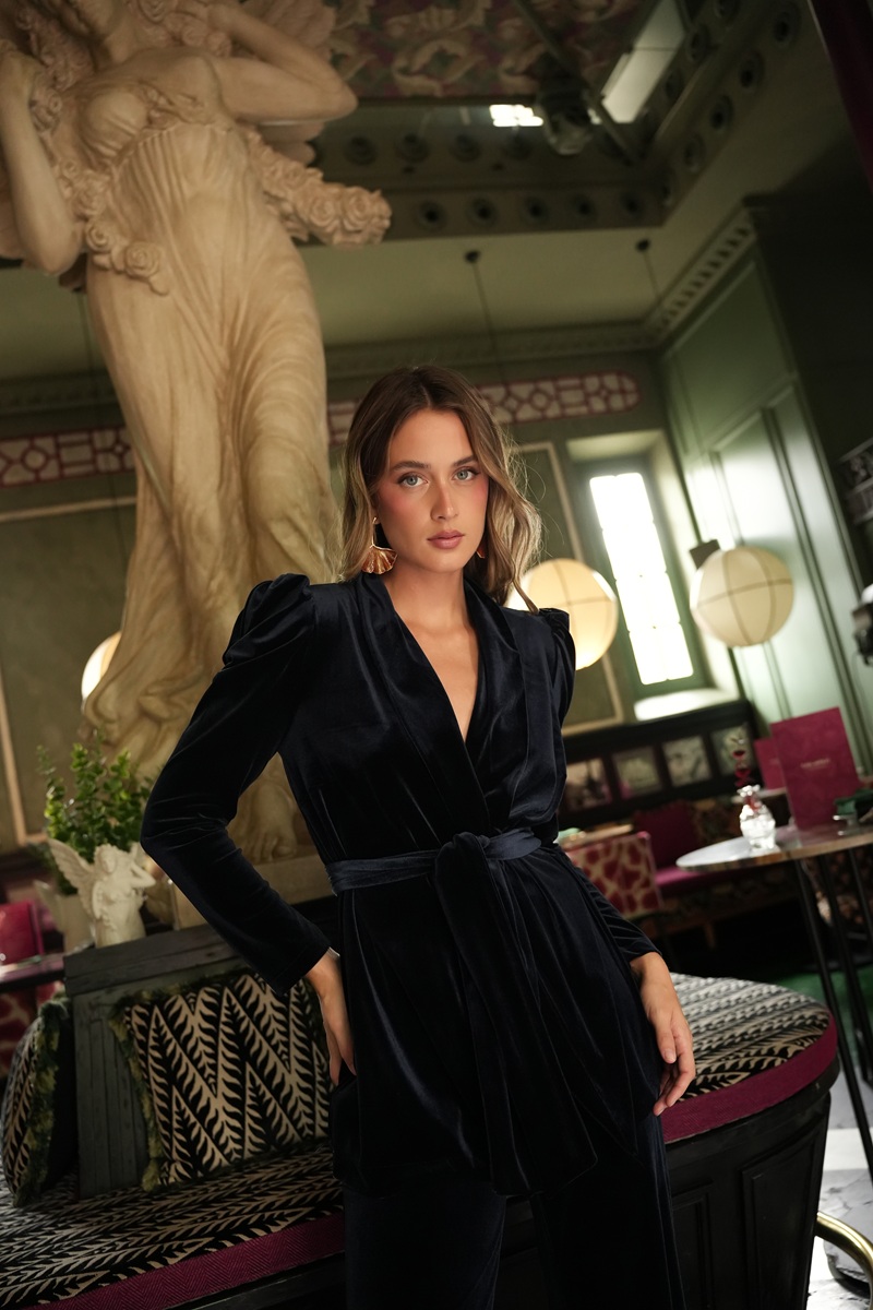 TRAJE AZUL MARINO DE TERCIOPELO - Imagen 5